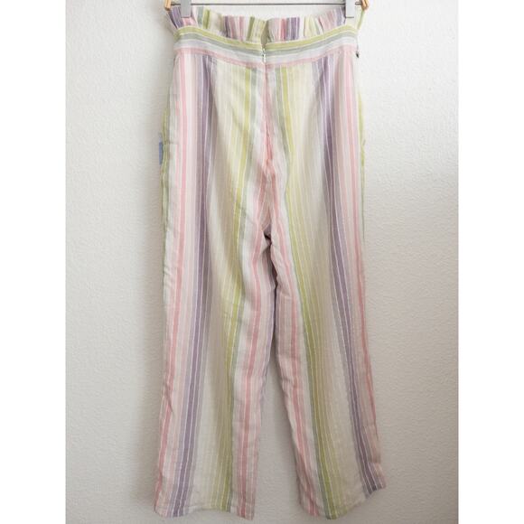 Majorelle Everest Stripe Paperbag Pants Size Medium - Picture 3 of 14